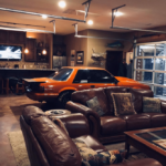 Classic Car Garage Man Cave Edited